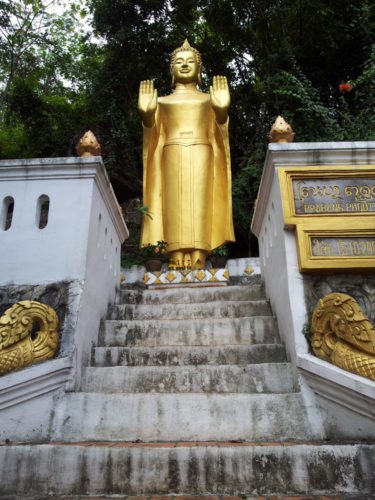 Buddha atop the stairs