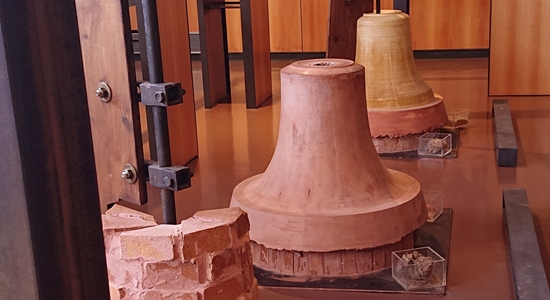 Stages in the making of a bell